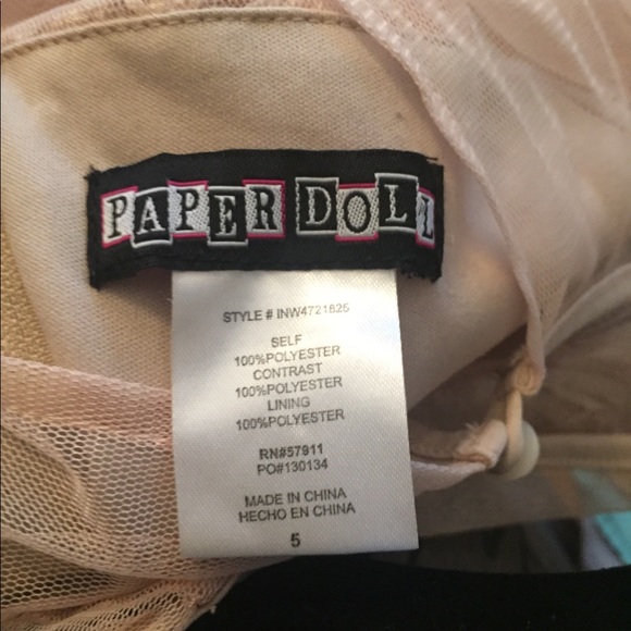 DONATED!!! Blush light pink hi low beautiful dress with mesh - Picture 5 of 5